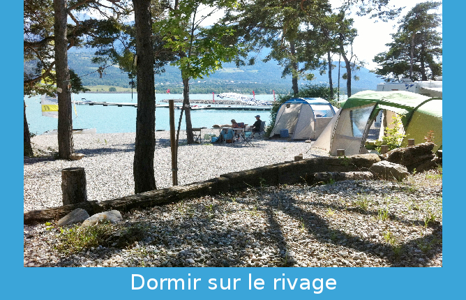 Camping lac de Serre Poncon