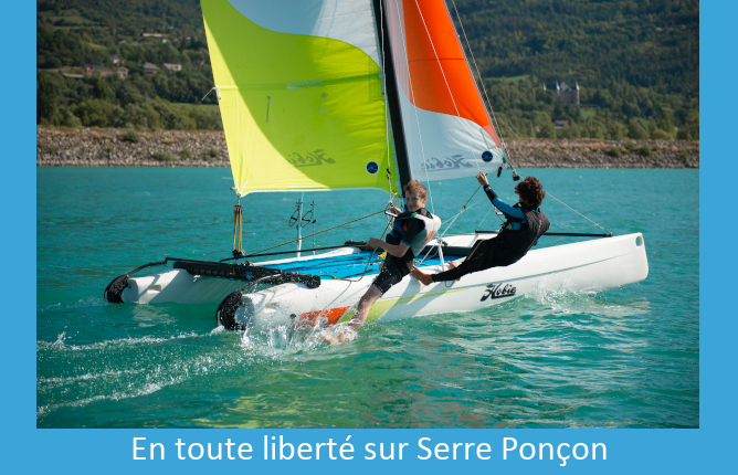 Voile lac serre poncon